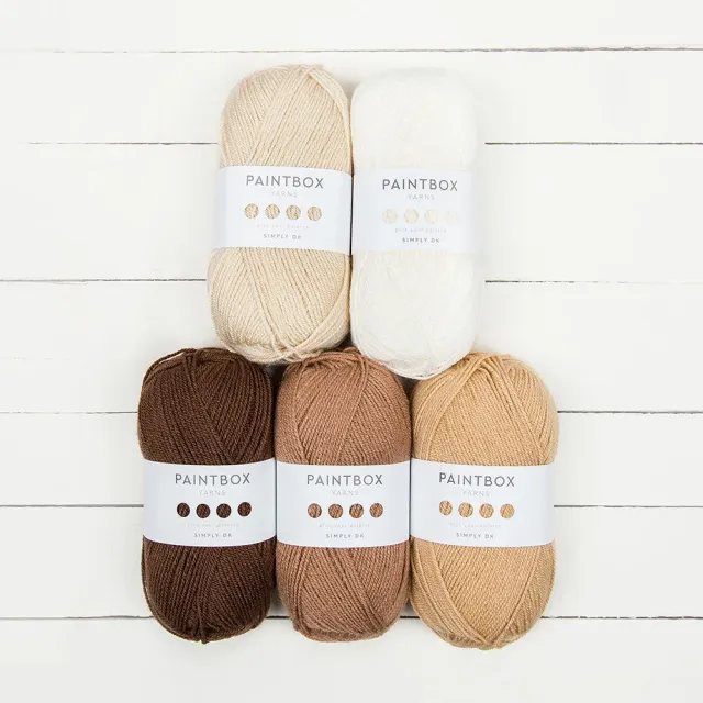 Paintbox Yarns Simply DK Garn 5x100g Ombre Bella Coco