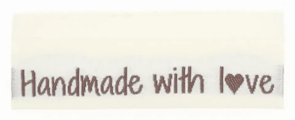 Go Handmade Weblabel handmade with love 10 Stk