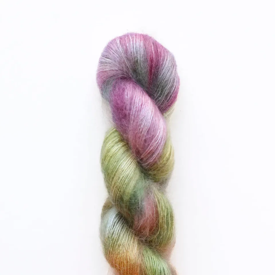 Madelinetosh Tosh Silk Cloud Texas Tulips Garn Mohair-Seide
