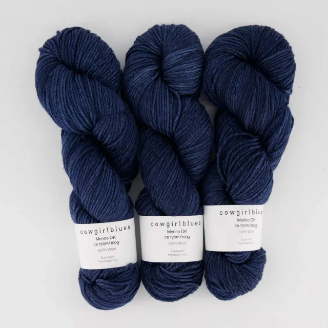 Cowgirlblues Merino DK Indigo Wolle dunkelblau