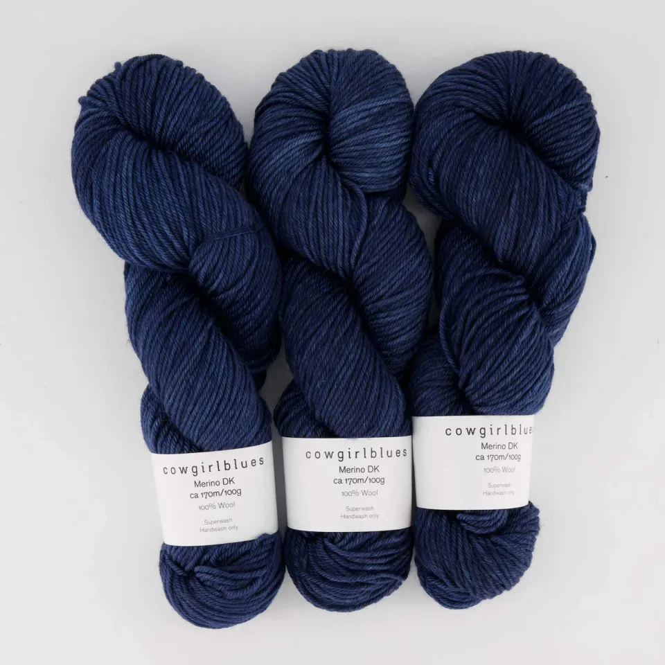 Cowgirlblues Merino DK Indigo Wolle dunkelblau