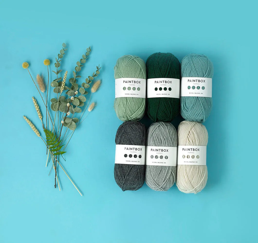 Paintbox Yarns Wool Blend DK Wolle Wollmischung einfarbig