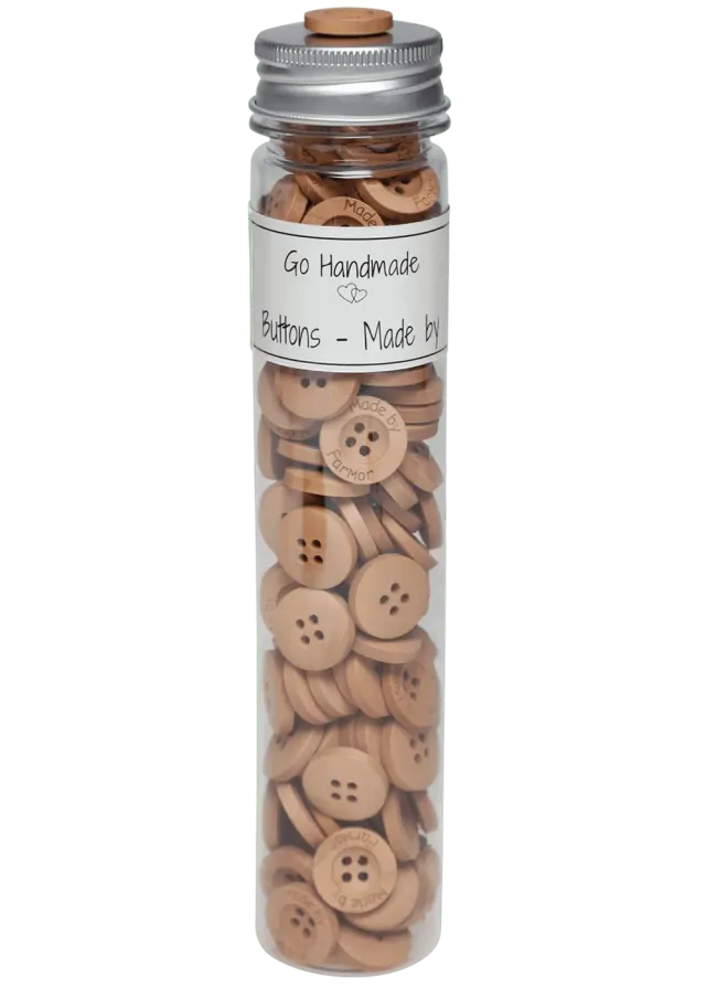 Go Handmade Made by Farmor 18 mm Knöpfe 145 Stück