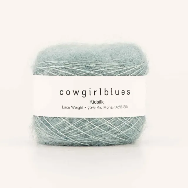Cowgirlblues Kidsilk Celadon Mohair-Seide handgefärbt