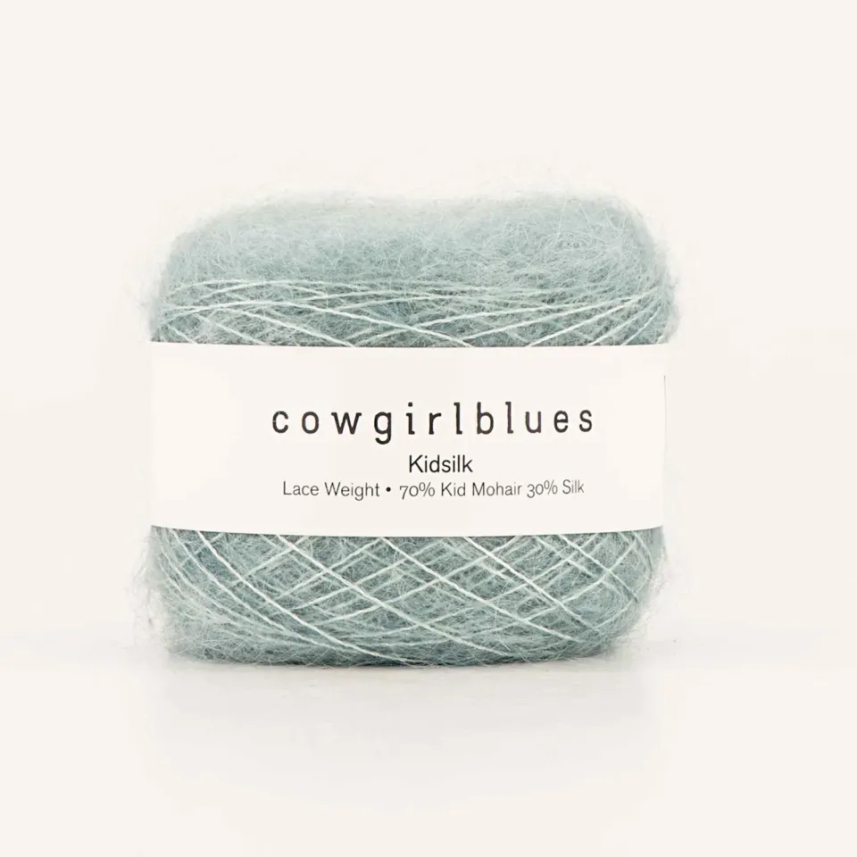 Cowgirlblues Kidsilk Celadon Mohair-Seide handgefärbt