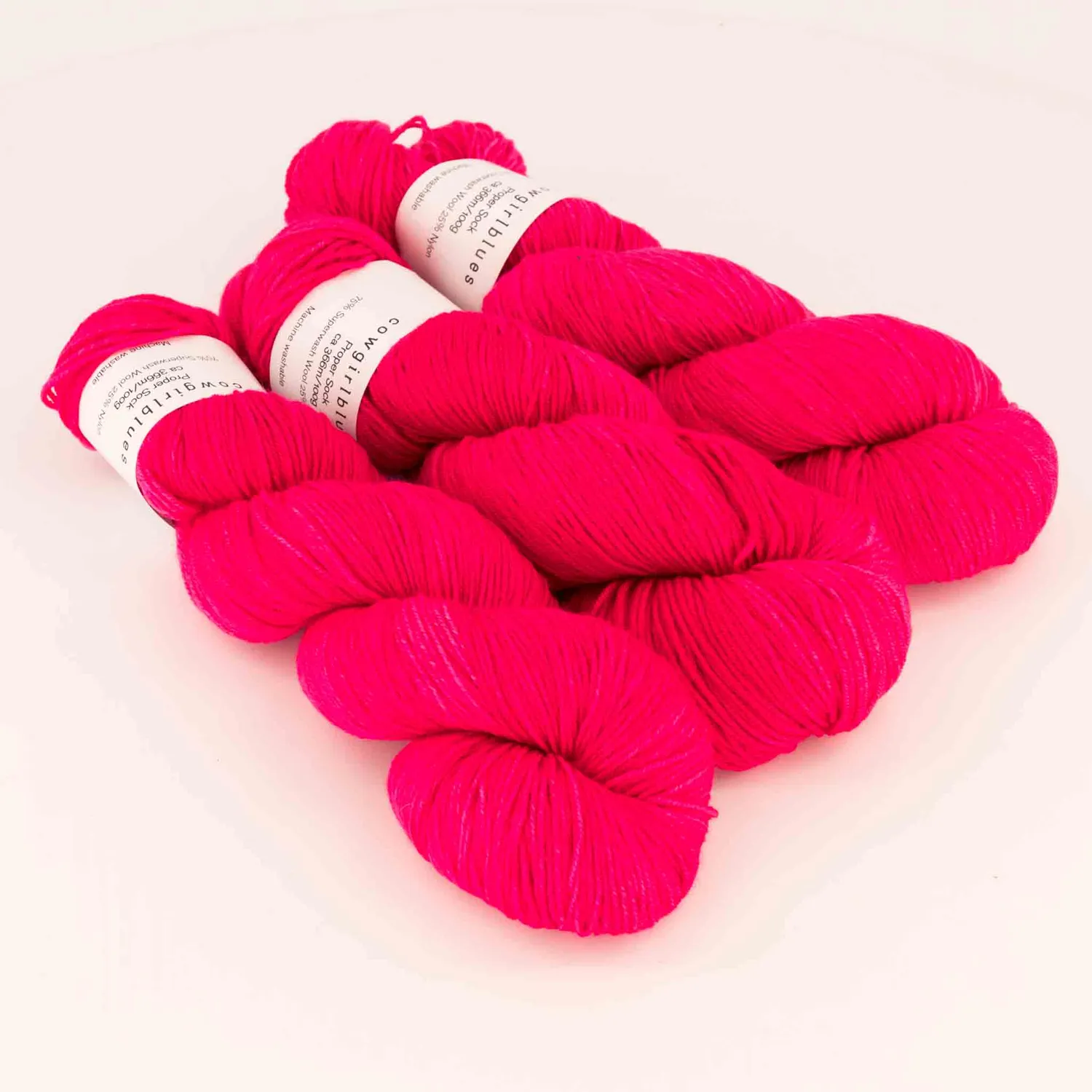 Cowgirlblues Proper Sock Hot Pink Sockengarn pink