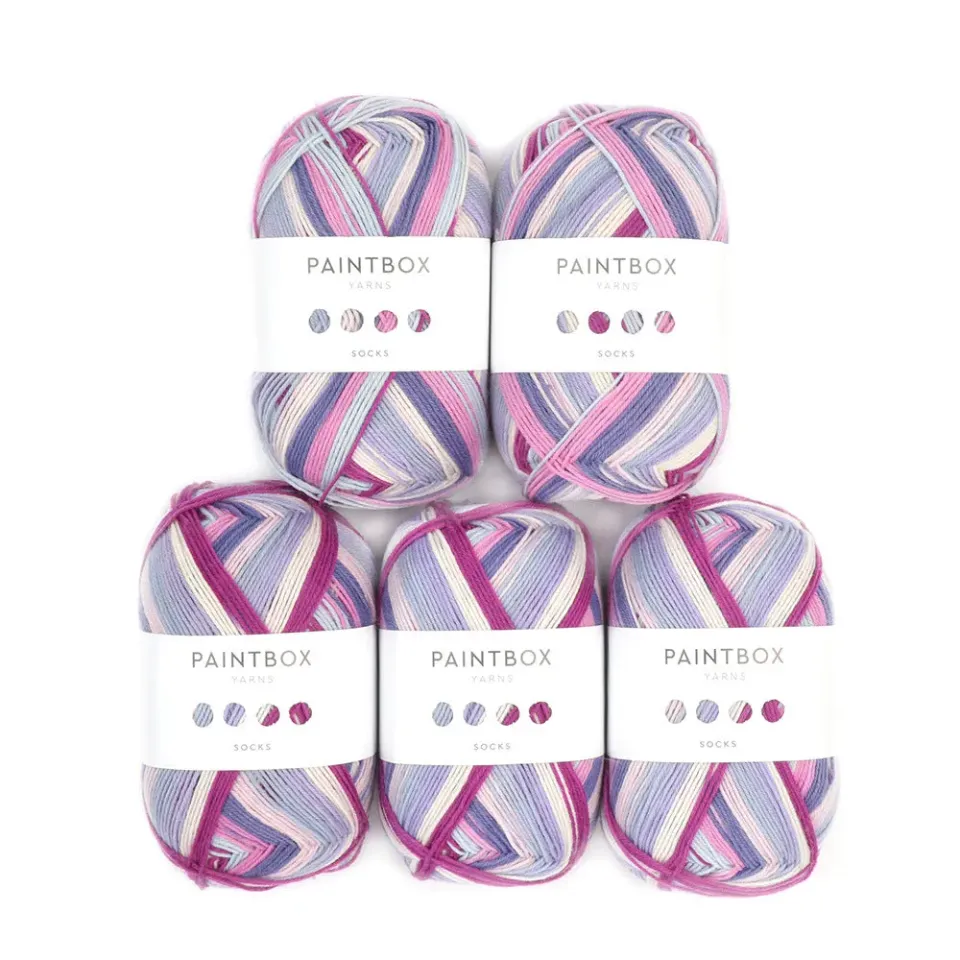 Paintbox Yarns Socks Sockengarn 5er Pack Zebra Classic Wolle