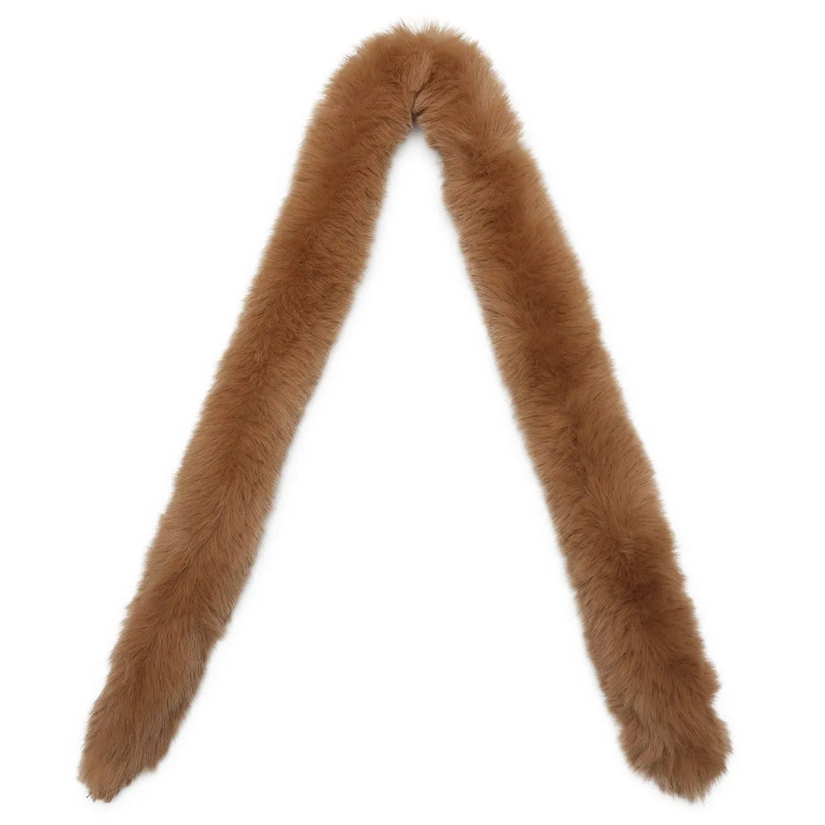 Go Handmade Fux Fur Kunstfellstreifen Rot 70x2 cm