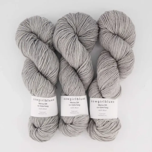 Cowgirlblues Merino DK Silver Fox Strickwolle grau
