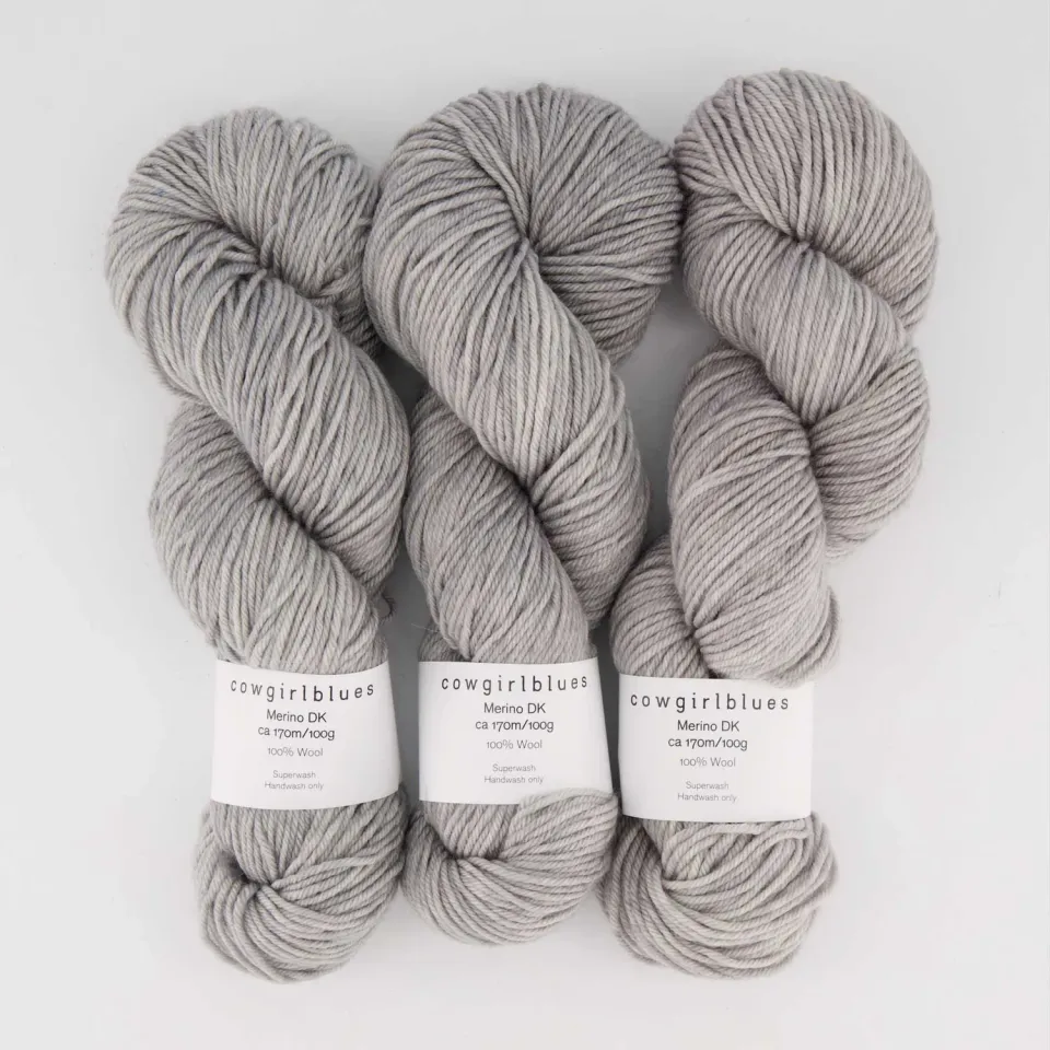 Cowgirlblues Merino DK Silver Fox Strickwolle grau