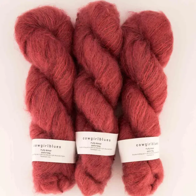 Cowgirlblues Fluffy Mohair Wolle Dusty Rose 50g pudrig