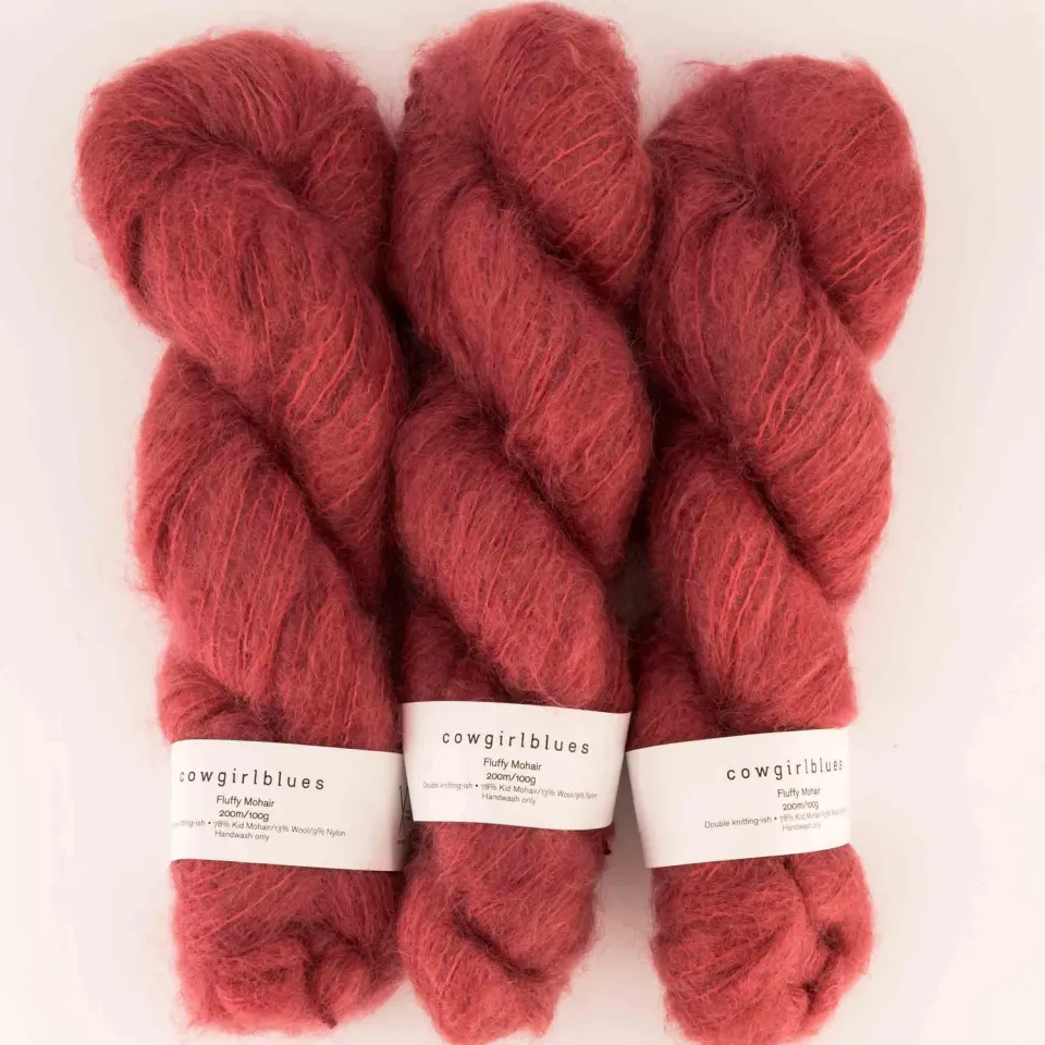 Cowgirlblues Fluffy Mohair Wolle Dusty Rose 50g pudrig