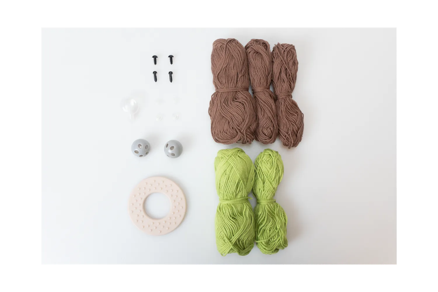 Go Handmade Sensory Dino Häkelset Greifring Rassel