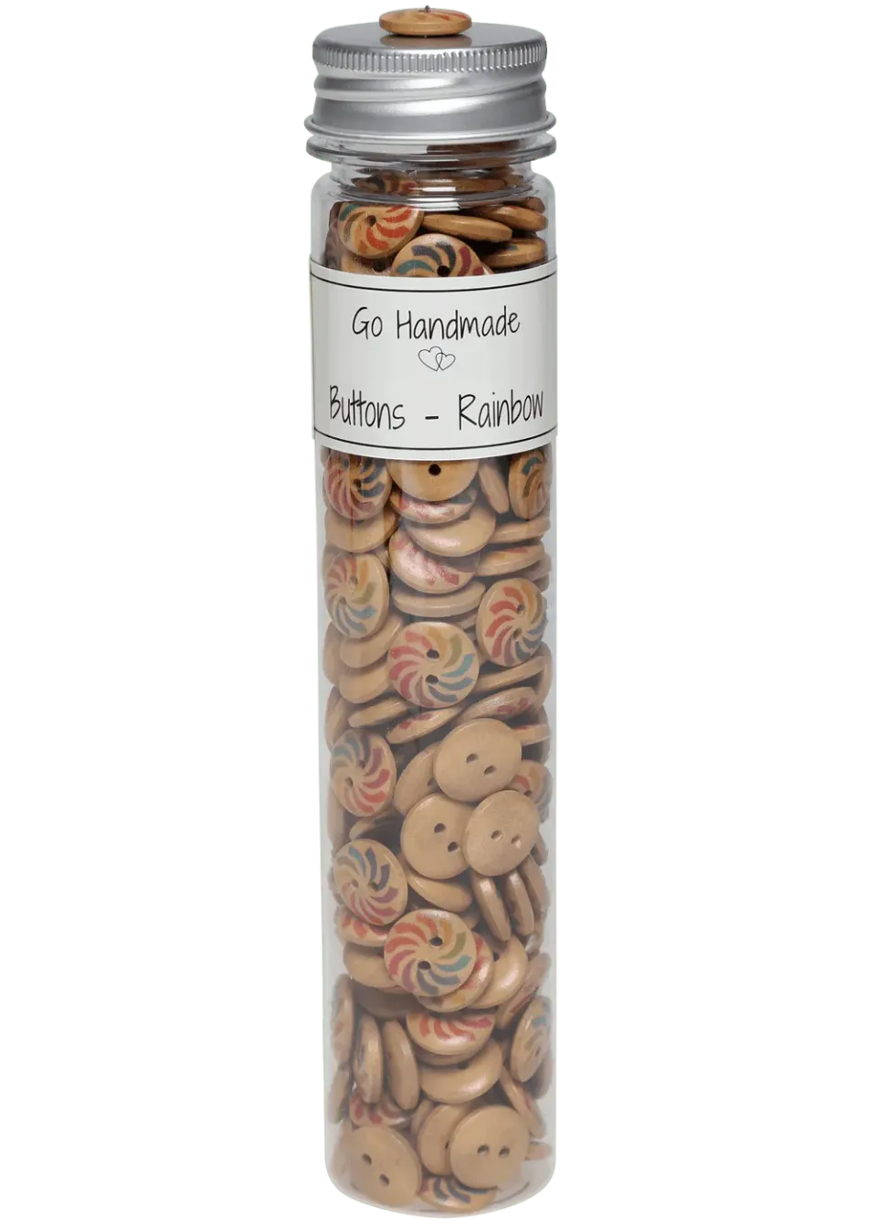 Go Handmade Rainbow Knöpfe 15 mm 220 Stk bunt