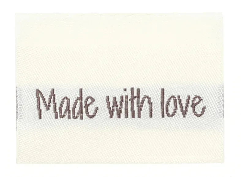 Go Handmade Made with Love Weblabel 35x19 mm 10 Stück