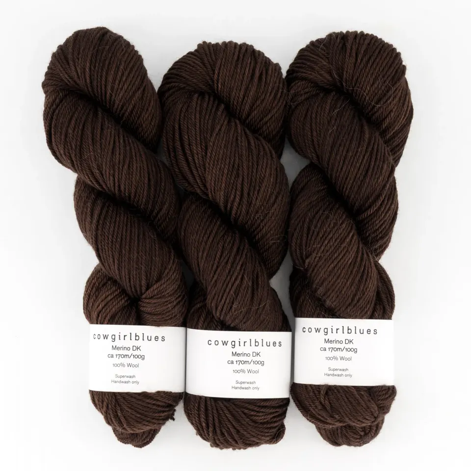 Cowgirlblues Merino DK Cacao Wolle handgefärbt