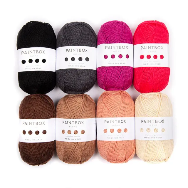 Paintbox Yarns Rihanna Punch Needle Portrait Farbpack 8er
