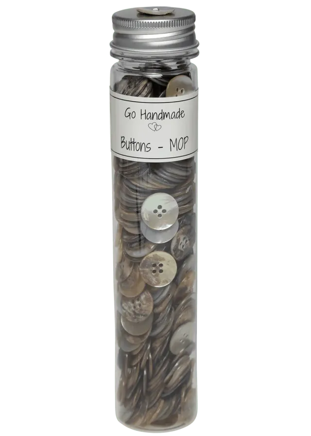 Go Handmade Perlmuttknöpfe 18 mm natural 320 Stk
