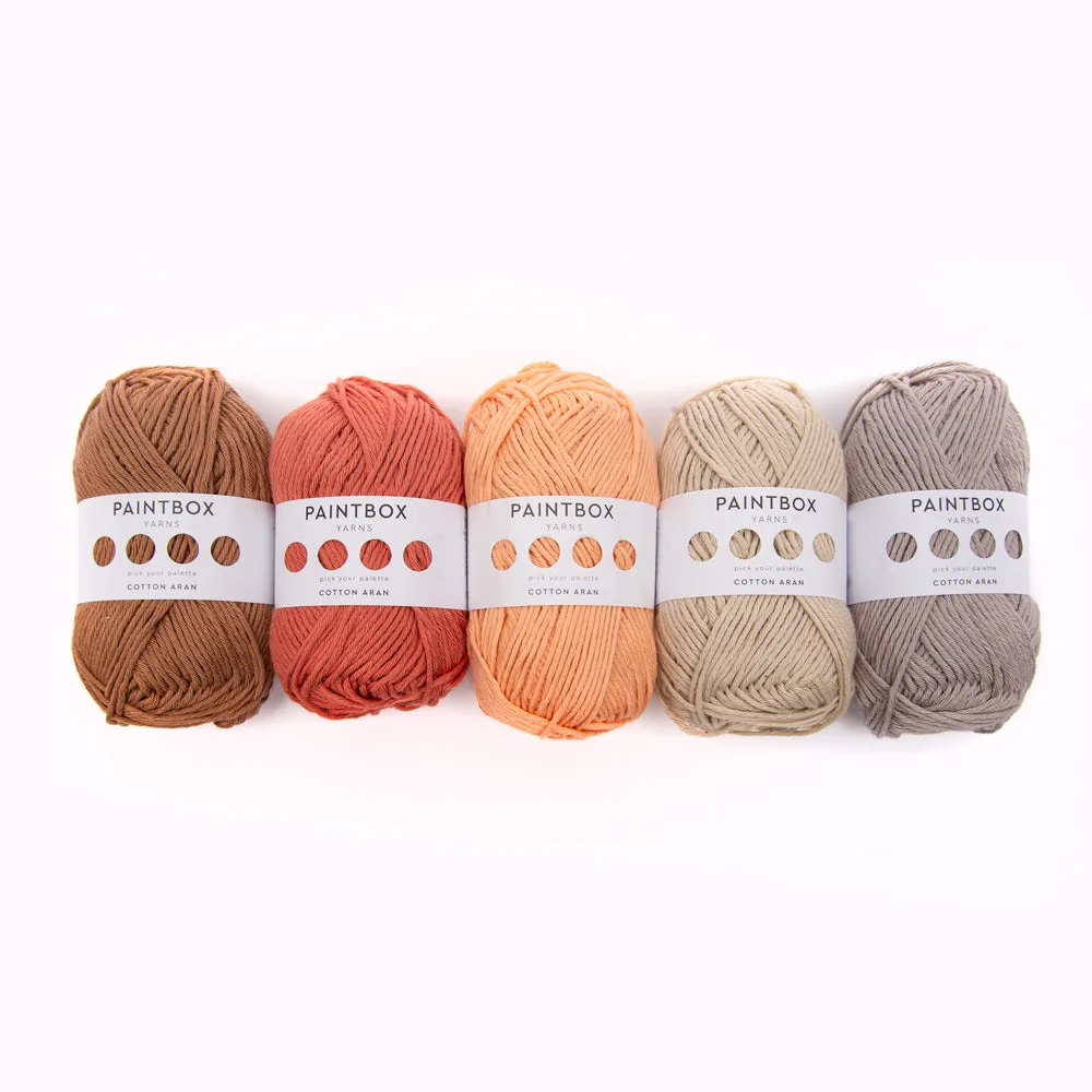 Paintbox Yarns Cotton Aran Garn Ombre 5x50g Verlauf
