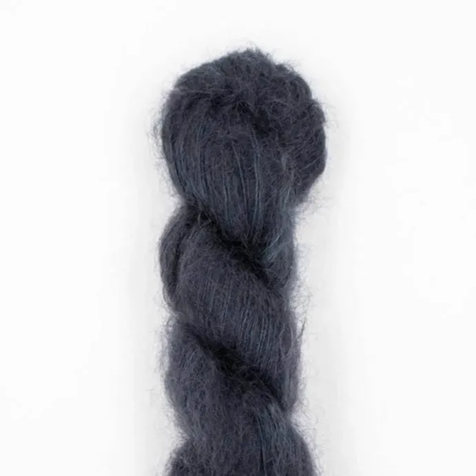 Madelinetosh Tosh Silk Cloud Garn Dirty Panther Mohair Seide