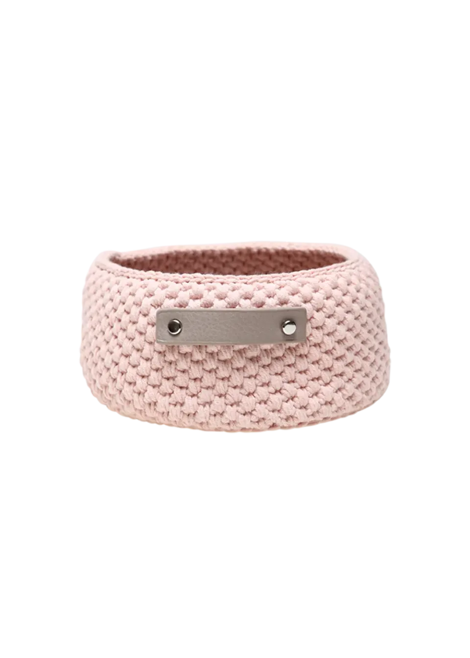Go Handmade Moss Stitch Korb-Set D17cm mit Boden Riemen
