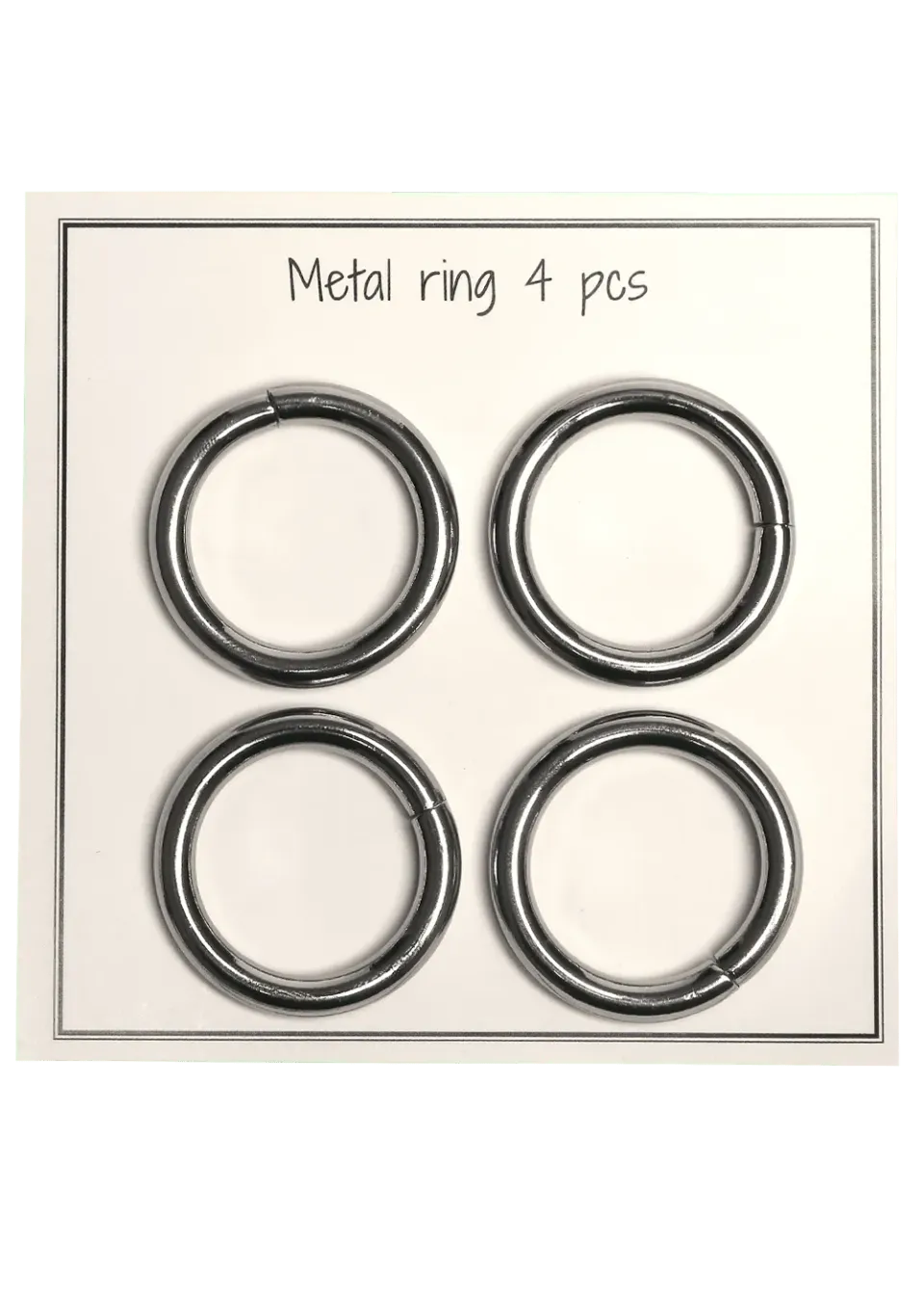 Go Handmade O-Ring D30 Taschenring 30mm 4er Set Metall