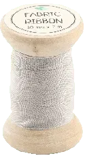 Go Handmade Fabric Ribbon Stoffband Beige 10 Stück