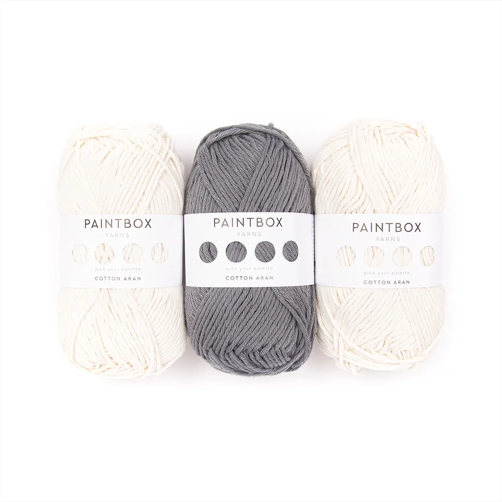 Paintbox Yarns Cotton Aran Norman Sheep Häkelset 3er Pack