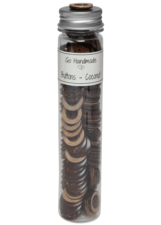 Go Handmade Classic Kokosknopf braun Dose 120 Stk
