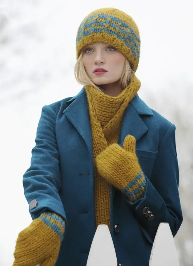 Blue Sky Fibers Classic Faux Fair Isle Set FFI Strickanleitung