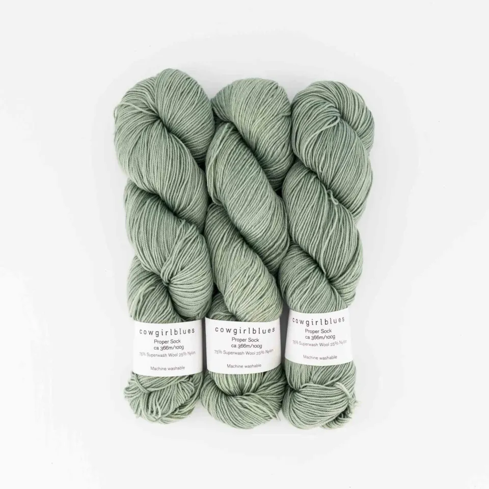Cowgirlblues Proper Sock Sage Sockengarn handgefärbt
