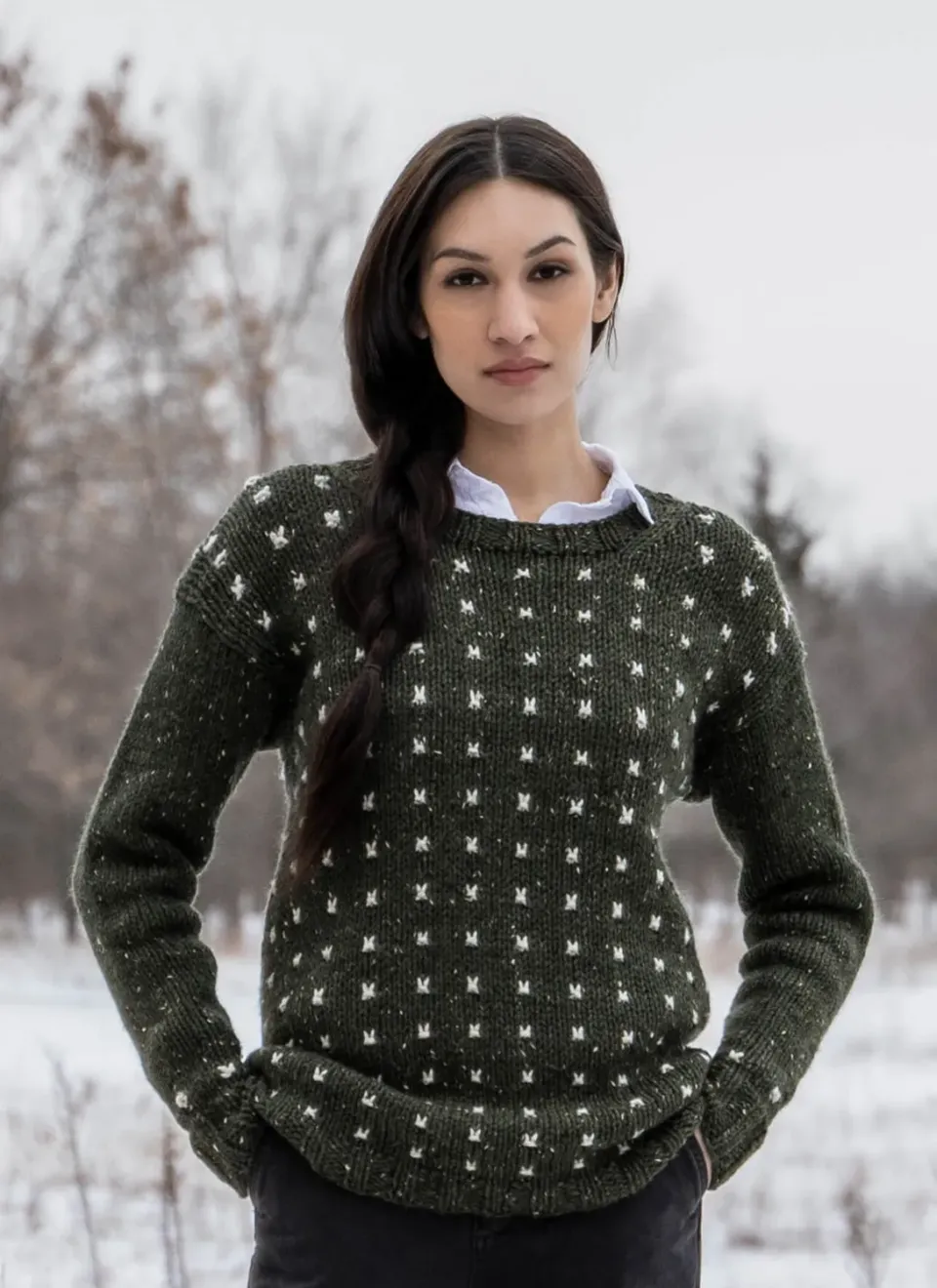 Blue Sky Fibers Duvall Pullover 202356 Strickanleitung