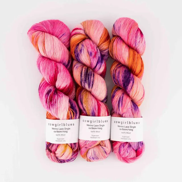 Cowgirlblues Merino Lace R.E.S.P.E.C.T. Lacegarn pink