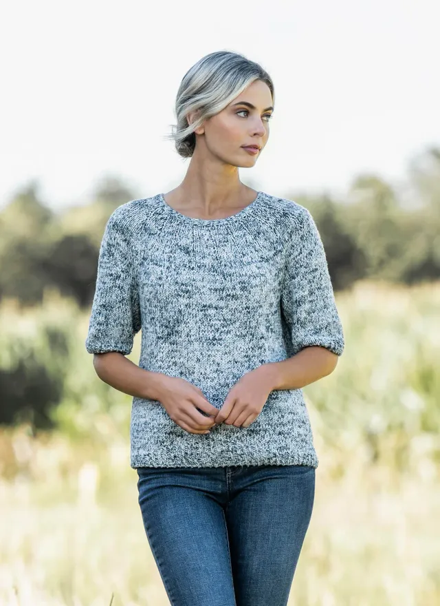 Blue Sky Fibers Lakewood Tee 202320 Strickanleitung Baumwolle