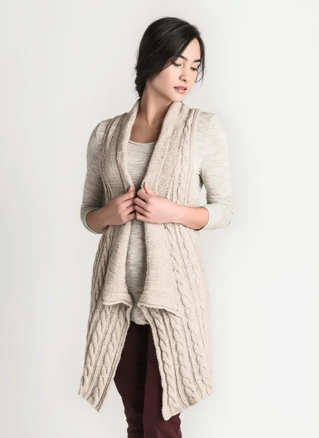 Blue Sky Fibers Classic Series Vermillion Vest 201809 Strickanleitung Weste