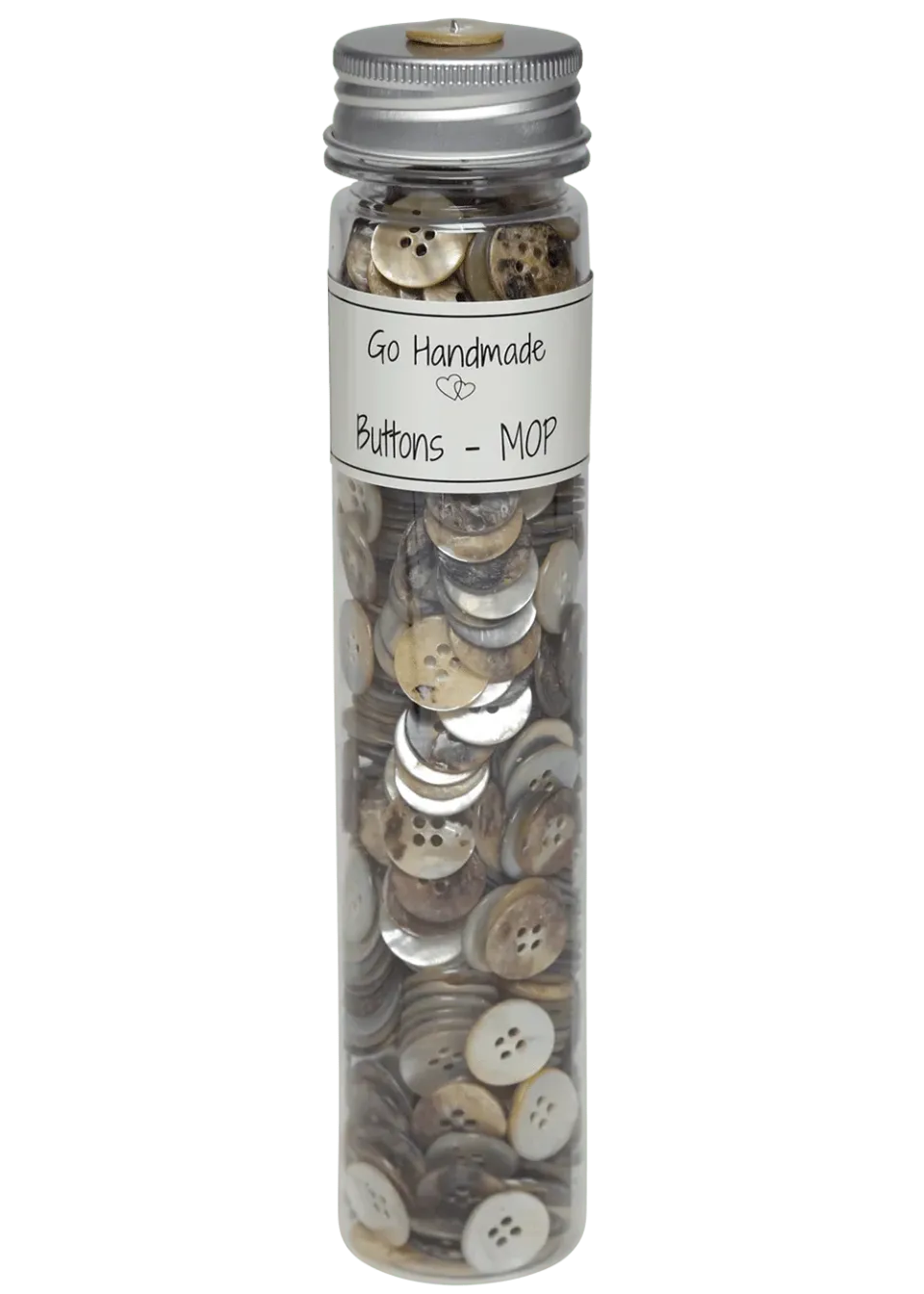 Go Handmade Mother of Pearl Knöpfe 15mm Natural 480 Stück