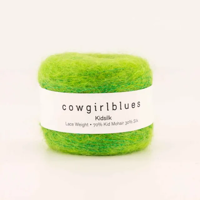 Cowgirlblues Kidsilk Ball Evergreen Mohairwolle handgefärbt