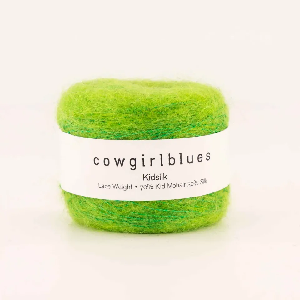 Cowgirlblues Kidsilk Ball Evergreen Mohairwolle handgefärbt