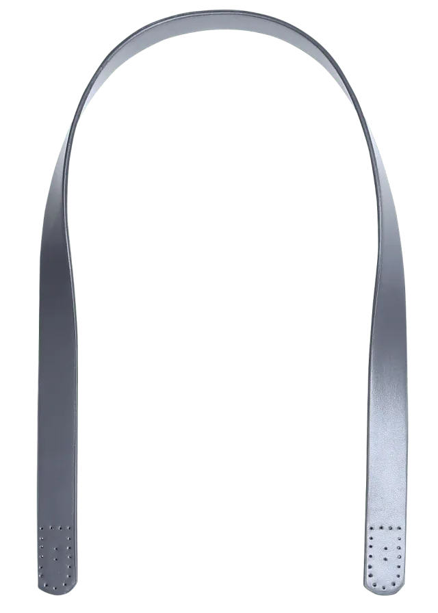 Go Handmade Taschengriffe 80 cm Grau Kunstleder 2 Stück