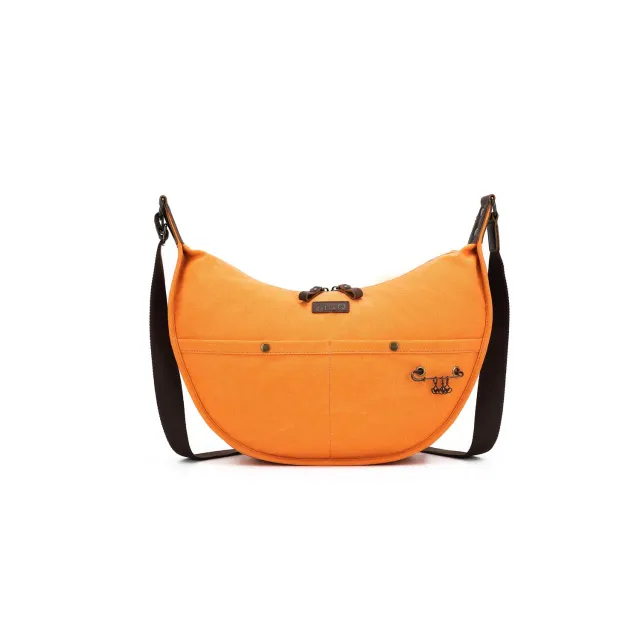 Madelinetosh Adella Q Everyday Sling Tasche Orange Canvas
