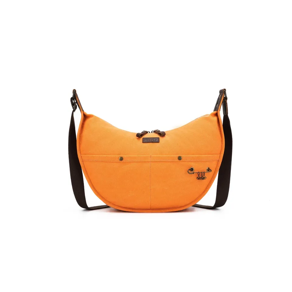 Madelinetosh Adella Q Everyday Sling Tasche Orange Canvas
