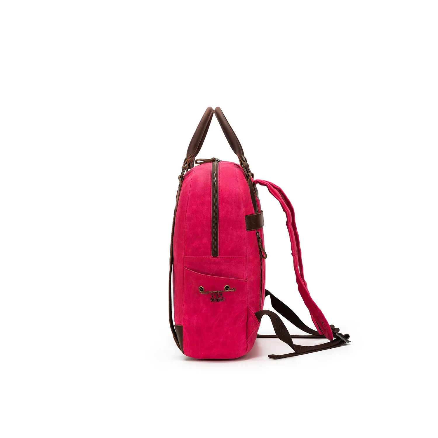 Madelinetosh Makers Canvas Rucksack Vivid Rose Wolltasche