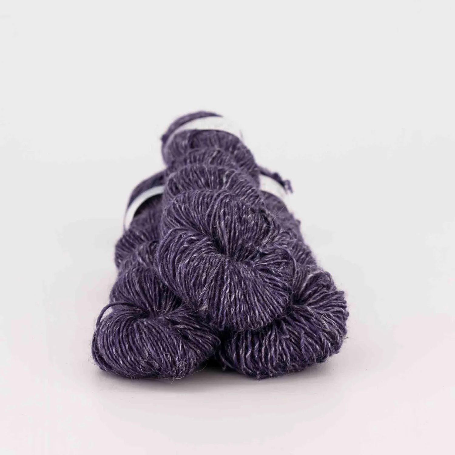 Cowgirlblues Merino Linen Wolle Aubergine 50g handgefärbt