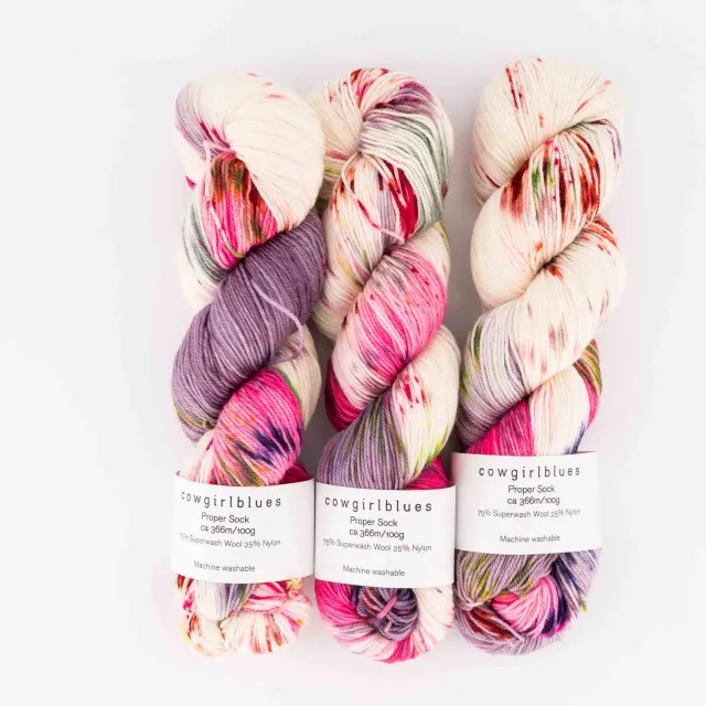 Cowgirlblues Proper Sock Wolle Happy Days 100g bunt