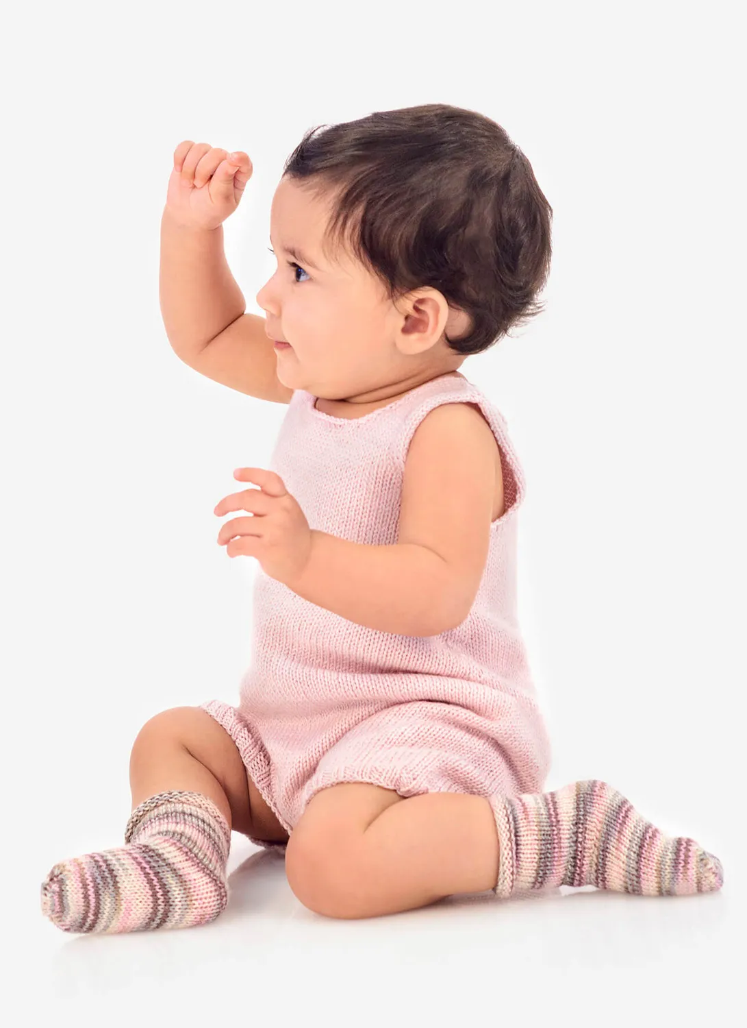 Blue Sky Fibers Classic Roundabout Romper Strickanleitung 9821 Baby