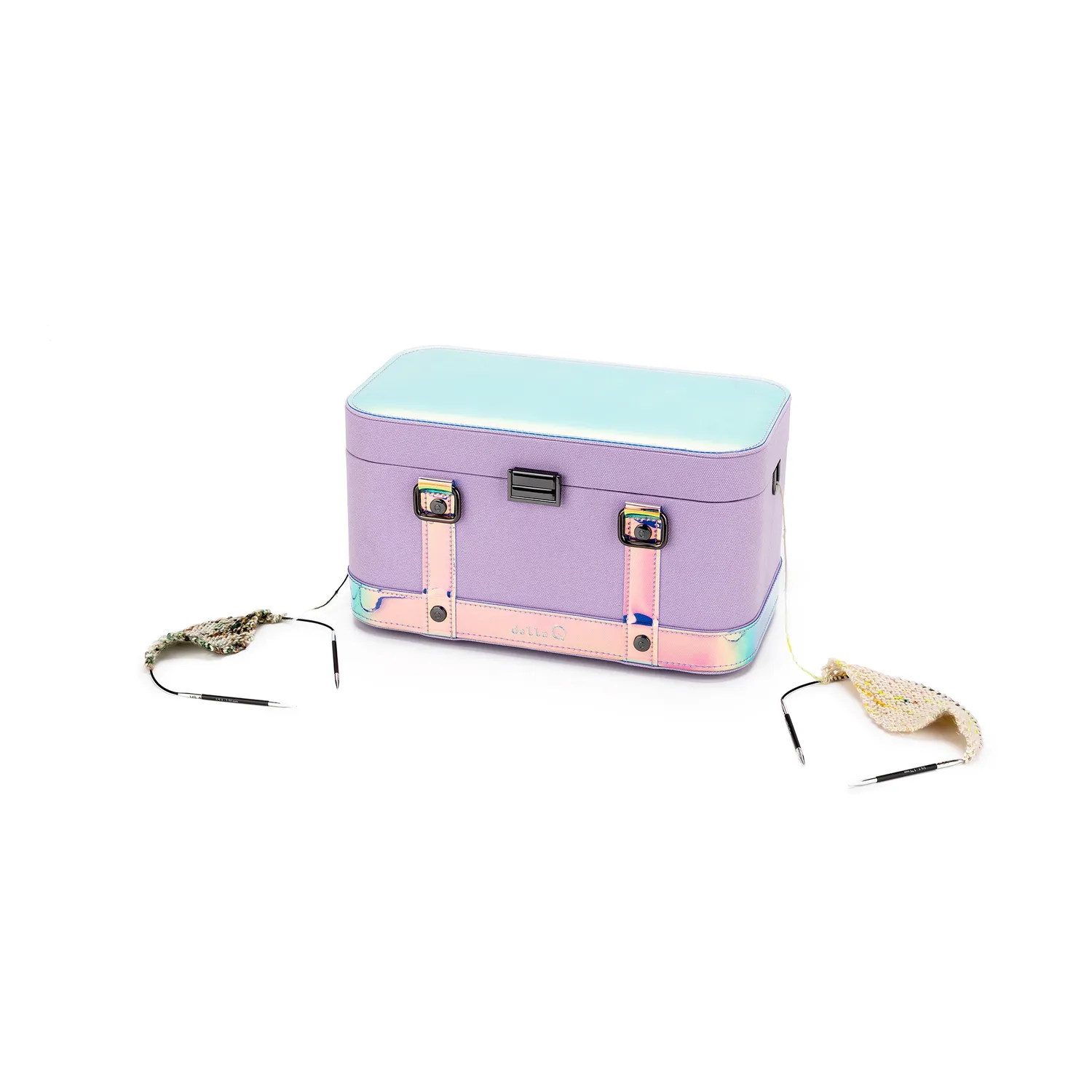 della Q Maker's Train Case Twilight Stricktasche Canvas