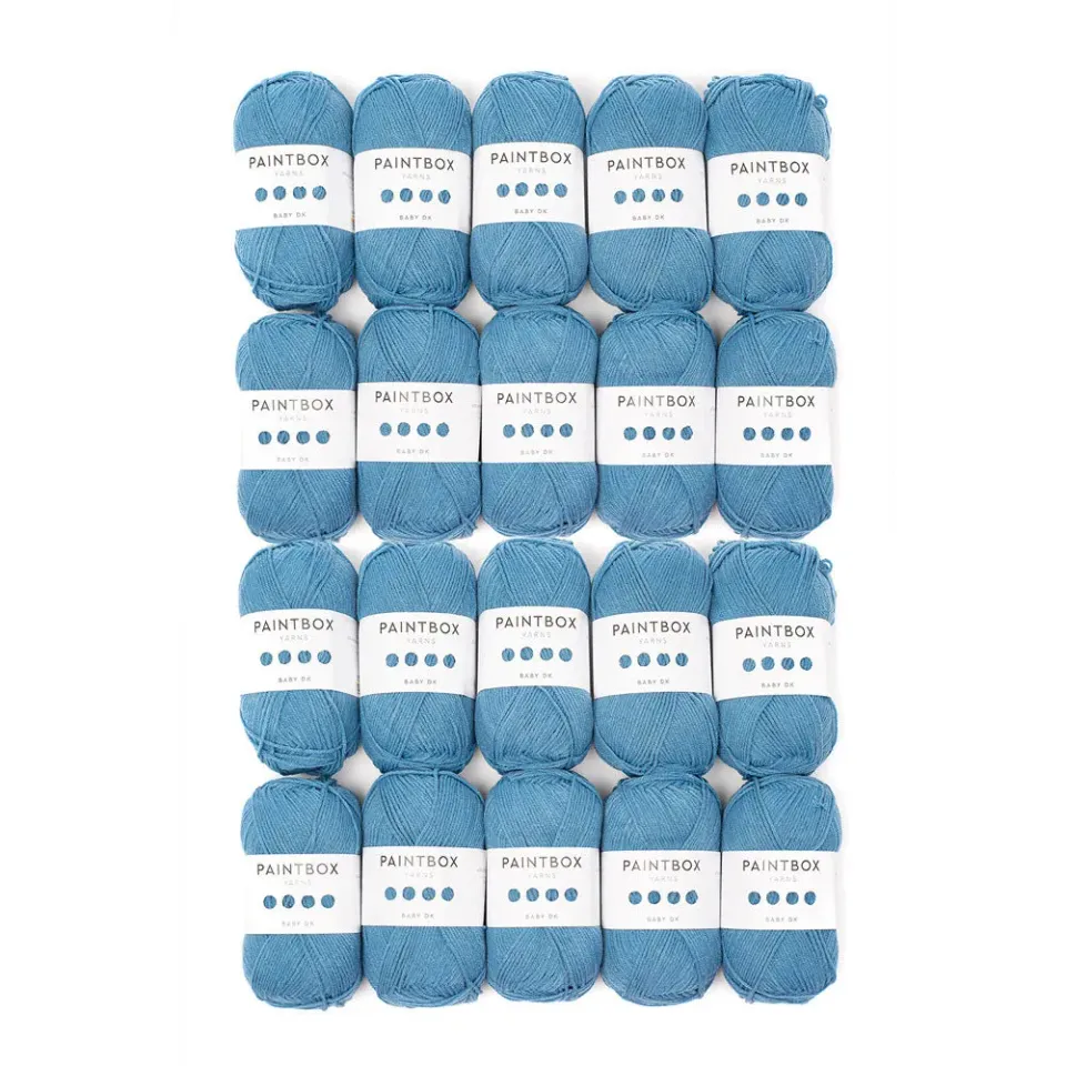 Paintbox Yarns Baby DK Babywolle 20er Pack Baby Blue Acryl