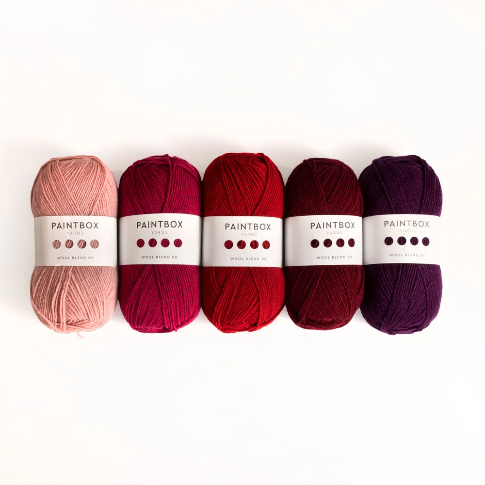 Paintbox Yarns Wool Blend DK Highlands Garn 5x100g grün