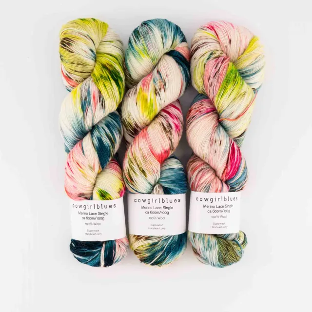 Cowgirlblues Merino Lace Madonna Wolle Pink handgefärbt