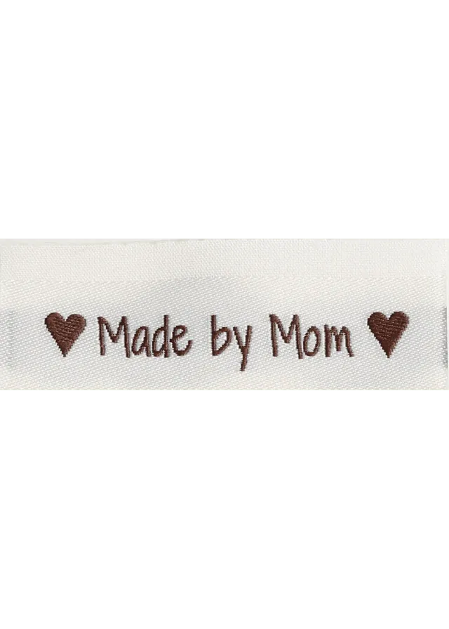 Go Handmade Webetiketten Made by Mom 10 Stk. 50 mm